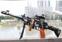 Kid's ABS Material Musical Army Style Toy Gun with Music, Lights and Laser Light (25 Inch)