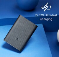 MI 10000mAh Lithium Ion, Lithium Polymer Power Bank Pocket Pro with 22.5 Watt Fast Charging, Dual Input Ports(Micro-USB and Type C), Triple Output Ports, (Black)