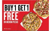 Pizza Hut  -  Buy 1 & Get 1 FREE on Medium Pizza