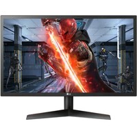 LG Ultragear - 24Gl600F, 24 Inch (60.96 Cm) 1920 X 1080 Pixels, 144Hz, Native 1Ms Full Hd Gaming Monitor with Radeon Freesync - Tn Panel with Display Port, Hdmi, Made in India (Black), Small