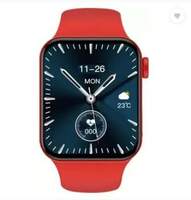 Ratixes T100plus SMARTWATCH Bluetooth calling best smartwatch crown working (Red Strap Smartwatch  (Red Strap, Medium)