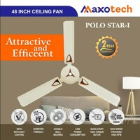 Maxotech Polo Star High Speed 48 Inch 1200 mm 3 Blade Ceiling Fan (Ivory, Pack of 1)