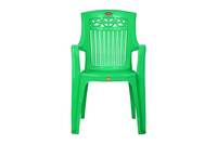 Prima Baby Plastic Chair 113 Strong Durable and Comfortable with Backrest for | Kids | Study | Play | for Home/School/Dining for 2 to 6 Years Age,Green