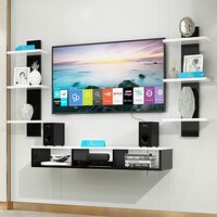 Raafi Wooden Wall Mounted TV Unit
