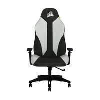 Corsair TC70 Remix Gaming Chair - White (Relaxed Fit, Leatherette & Soft Cloth Fabric Exterior, Built-in Foam Lumbar Support, Highly Adjustable Armrests, 105° Reclining Seat) - CF-9010040-WW