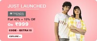 Trends launched on Jiomart - Get 40% + 15% off on Fashion