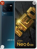 iQOO Neo 6 5G (Dark Nova, 8GB RAM, 128GB Storage) | Only Snapdragon 870 in The Segment | 50% Charge in Just 12 Mins | 90 FPS Gaming Support*