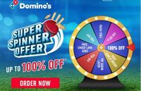 Domino's Super Spinner - Spin The Wheel - Get Discounts Like 100 % Off