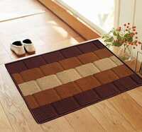 Status Polypropylene Anti Slip Floor Door Mat in Home Kitchen Office Entrance Mats (38x58 cm) (Brown)