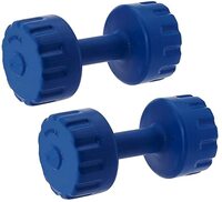 StarX 4 Kg PVC Plastic Dumbbells Set of 2 Pc, Total 8 Kg for Aerobics Dumbbells