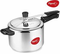 Pigeon by stovektraft 19001100 Induction Inner Lid Stainless Steel Pressure Cooker, 3L, Silver
