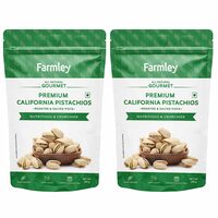 (Pack Of 2 ,  200g + 200g) Farmley Premium California Roasted & Salted Pistachios Whole Shelled Pista Dry Fruits (Pack Of 2 ,  200g + 200g)