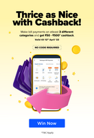 do three or more bill payment in mobikwik to get upto 500rs
