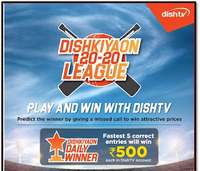 DishTV IPL 2023 Contest win 2 months of watcho Max pack