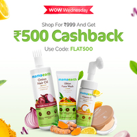 Mamaearth WOW Wednesday Offer - Shop For Rs.999 & Get Flat Rs.500 Cashback