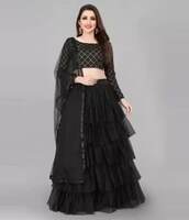 Black Lehenga Choli Set upto 87% off
