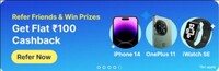 Paytm - Refer a friend and win Prizes (iPhone 14/ OnePlus 11/ Smart watch)
[1st April - 15th April]