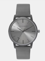 Mast & Harbour Unisex Gunmetal-Toned Analogue Watch MFB-PN-LB-7008