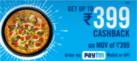 Dominos-Get Up to Rs.399 Cashback on Order Above Rs.399