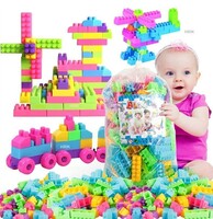 HRK 50 Pieces Building Blocks for Kids with Wheel Age 3+ Multicolor

