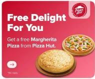 Swiggy x Pizzahut : Free Margherita Pizza on Min Order Rs.199 
