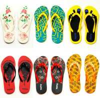 TOTU  Womens Comfort Stylish Trending with colorful Printed Slippers combo (Pack Of 6 pairs) size 7 Slippers  (Multicolor 7)
