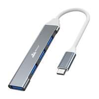 Wecool 4-in 1 USB Hub (Type C to 4 USB-A Ports) with Fast Data Transfer, USB C Hub with USB 2.0 and 3.0 Ports, Compatible with Laptops, Pc, MacBook and Smartphones Type C Devices