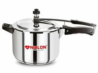NIRLON Classic Induction Friendly Stainless Steel Pressure Cooker, 6.5 Liters