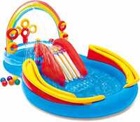 Intex Inflatable Rainbow Ring Water Play Centre, Multi Color
