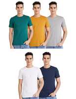 Amazon Brand - Symbol Men's Solid Regular fit T-Shirt
