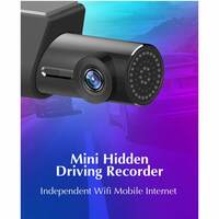 Suzec V1 Smart Car Dash Cam with Zinc Alloy Body and 1080p Quality Full HD Display with AHD Camera and 140°Wide Angle Lens, WDR, Wi-Fi, G-Sensor, App Control and Loop Recording