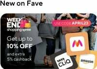 FAVE APP - Get upto 10% off + Extra 5% cashback (upto ₹50) on Gift Vouchers