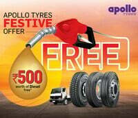 Apollo Tyres Festive Offer- Get Rs. 500 worth of Petrol/Diesel Free