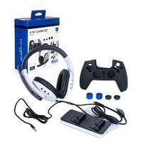 PS5 Accessory Kit 8-in-1 Game Kit Accessories for Playstation 5 PS5 Console and Controller Include headphone, Thumb grips , Controller Skin,Controller Charging Cable