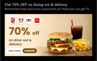 70% off on Magicpin Food Delivery and Dine -Out