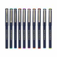 Luxor Finewriter Assorted color (Pack of 10 Pen)