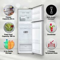 LG 246 L Frost Free Double Door 3 Star Convertible Refrigerator with Inverter Compressor, Express Freeze & Multi Air Flow  (shiny still, GL-S262SPZX)