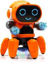 Galaxy Hi-Tech Pioneer Bot Robot Colorful Lights and Music | All Direction Movement Dancing Robot Toys for Boys and Girls Multi-Colour