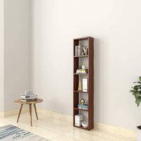 Solimo Denison Engineered Wood Bookcase/Display Stand (Walnut , Set of 5 Shelves)