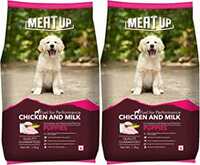 Meat Up Chicken and Milk Puppy Dry Dog Food, 1.2kg (Buy 1 Get 1 Free)