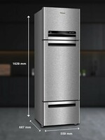 Whirlpool 240 L Frost Free Multi-Door Refrigerator(FP 263D Protton Roy, Alpha Steel)