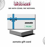 Cred Bid blast - Place a Bid & Get Rs.10000 Zomato Gift Card