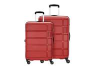 kamiliant by American TouristerHarrier Spinner Polypropylene (PP) 2 Pc Set Crimson Red Hard Luggage Small & Medium Sets (55Cm + 68 Cm)