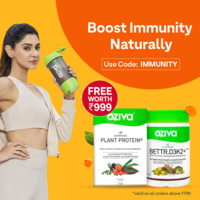 Oziva - Free Bettr D3K2 + Superfood Plant Protein Mini on all orders above ₹799