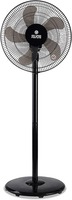 Polycab Elanza 5 Blade 400mm Mini Pedestal Fan with 2 Year Warranty (Black)
