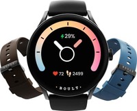 New - Boult Rover Pro 1.43" Amoled, BT Calling Free Straps, SpO2, IP68 Smartwatch (Regal Strap, Free Size)