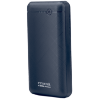 Croma 20000 mAh 20W Fast Charging Power Bank (1 Micro USB Type B, 1 Type C & 1 Type A Ports, LED Charging Indicator, Blue)