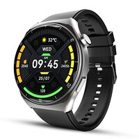 LOWEST: beatXP Vega X 1.43" AMOLED 466 * 466px Display One-Tap BT 5.2 Calling AI Voice Assistant Smartwatch (Electric Black)