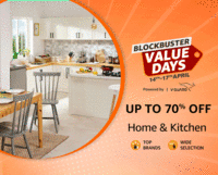 Blockbuster Value Days  On appliances. Electronics ,mobiles ,home, kitchen & more 14th-17th April | Coupons and 10 % SBI Bank Offers