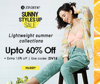 Zivame Mini Sale - Upto 60% OFF + Free Shipping